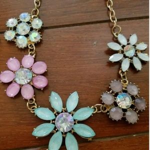 Floral statement necklace